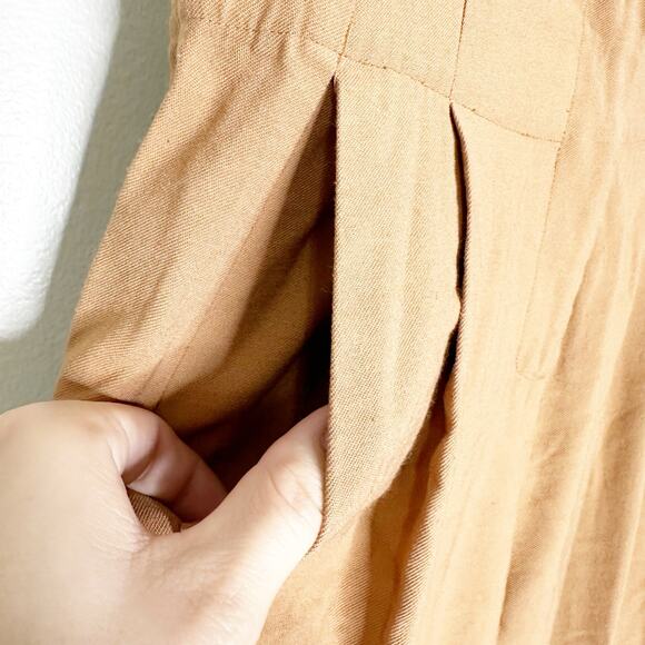 The Sei Pleat Trouser Pants High Rise Straight Leg Chestnut Brown Size 2 - Picture 6 of 10